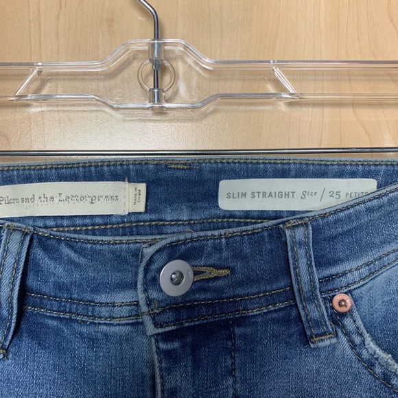 ANTHROPOLOGIE embellished slim straight ankle jean - Picture 4 of 8